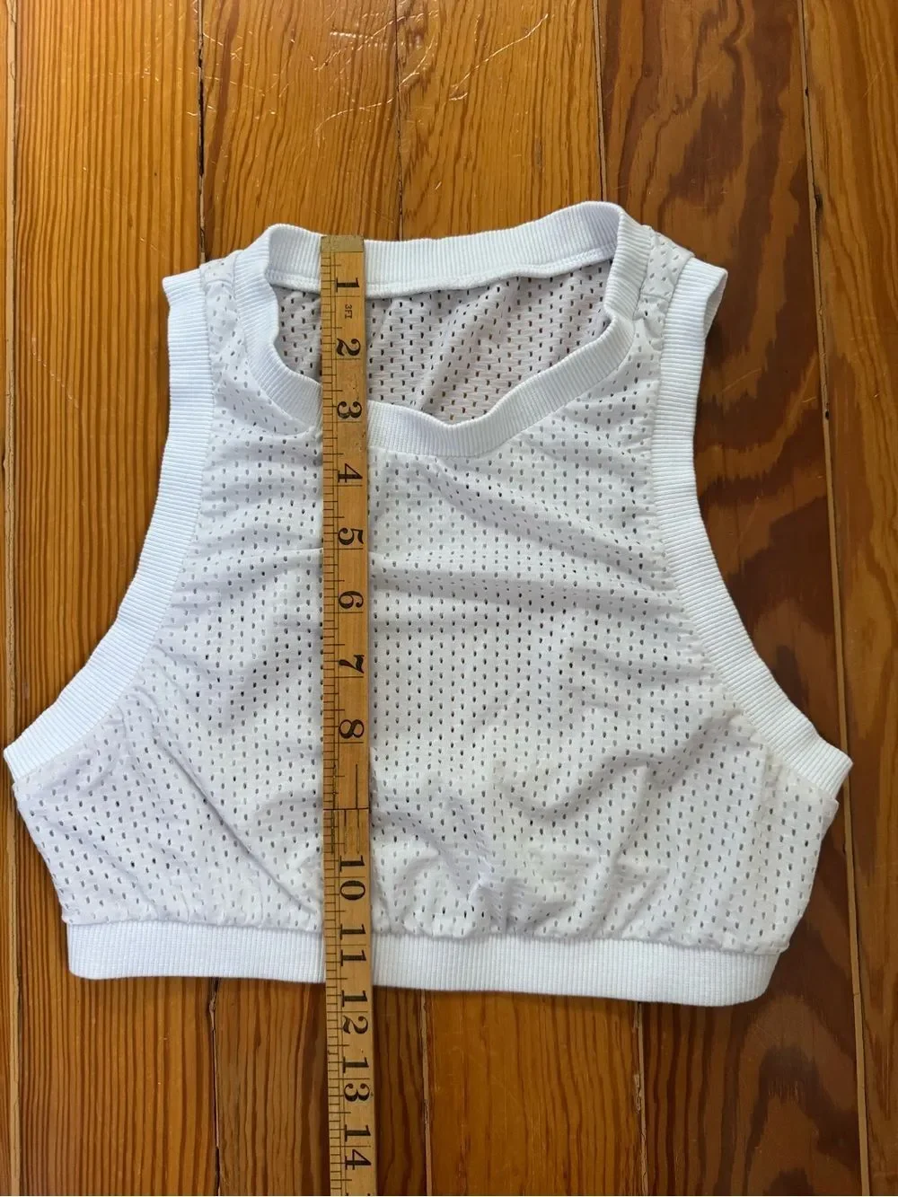 ALO White Mesh Bralette